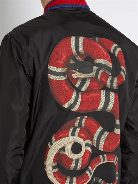 gucci jacket snak|Gucci men's jacket.